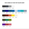 tank top color chart - Burzum Store