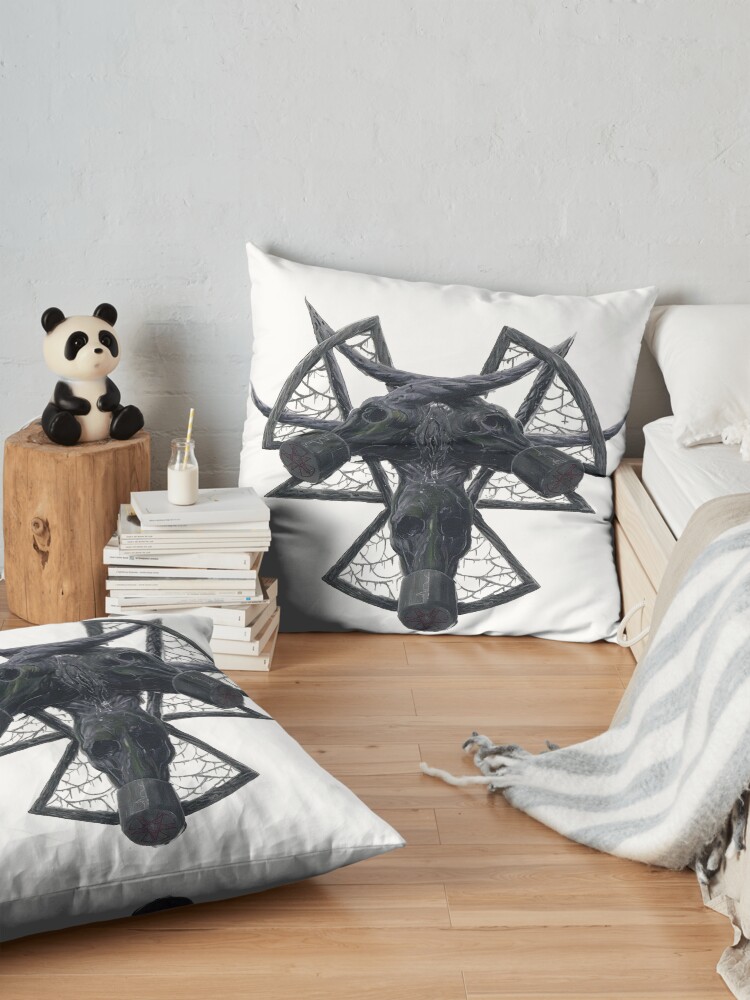 Cerberus Goat Throw Pillow - Image 2