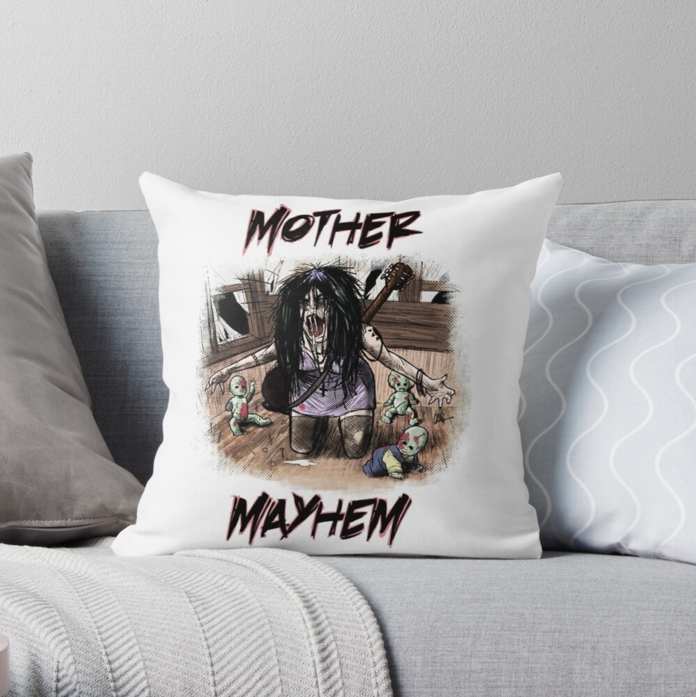 Emperor Tunder True Norwegian Black Metal Band Graphic Throw Pillow